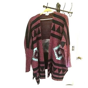 Gorgeous knitted through-length sweater